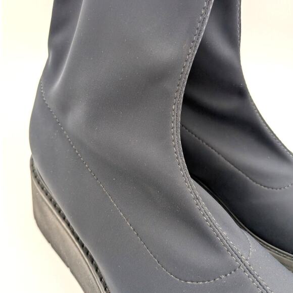 La Canadienne Knit Jared Platform Bootie Women's Black Size US11M EU42 - Picture 13 of 14